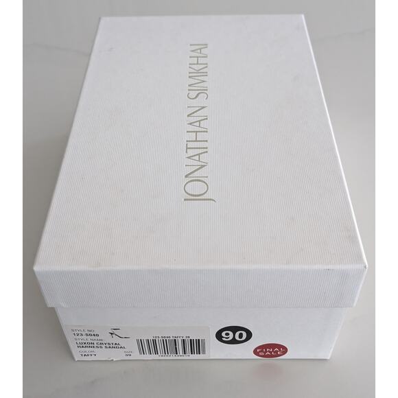 Authentic Jonathan Simkhai Pink Luxon Crystal Harness Sandals Sz 8.5 Party Heels - Picture 11 of 11